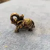 Ornamentos criativos do elefante Antigo sólido auspicioso Elefante Chá Cerimônia Chá Pet Sala de estar Office Elefante Artesanato Mini Elefante