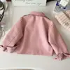 Chaqueta de Cuero para Niñas 2026 Nuevo Estilo Infantil Primavera y Otoño Estilo Coreano Moderna Corta Biker Ropa Exterior Tendencia