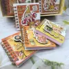 Papelería de Mini Cuaderno Lindo Brillante con Temática de Estrellas, Mini Cuaderno Cuadrado de Espiral, Bloc de Notas Portátil