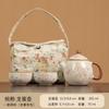 Tetera Huevo de Dragón Ruyao Beige Una Olla Dos Tazas Juego de Té Kung Fu Traje Cerámica Tetera Individual Ceremonia de Mano