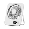 Nuevo Mini Ventilador Eléctrico de Escritorio Recargable Larga Duración Ventilador Pequeño de Escritorio para Dormitorio Ventilador de Circulación Portátil