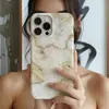 Funda de teléfono fina y ligera con patrón de mármol de lujo ligero para iPhone 16, iPhone 17, funda de teléfono de carcasa dura con película, disponible para dropshipping