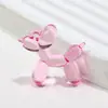 Perro Globo Transparente Acrílico Perro Globo Colorido Colgante DIY TikTok Popular Llavero Pulsera Accesorios