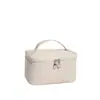 Nova bolsa de maquiagem em formato de bolo, couro PU, grande capacidade, bolsa de armazenamento à prova d'água, organizador de cosméticos portátil, atacado