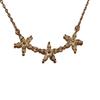 Collar de Plata de Ley 925 Chapado en Oro de 14K de Cinco Pétalos para Mujer Flor Japonesa Personalidad Femenina Temperamento Collar Celebridad de Internet Femenina Explosiones