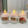 Lámpara de Velas Electrónicas Impermeables para Props de Explosiones Transfronterizas de Amazon Brillante en el Agua Deseo sobre el Agua Cera de Té Decorativa