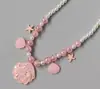 Collar Infantil de Sirena de Dibujos Animados, Perla, Concha, Gota de Aceite, Estrella de Mar, Cadena para Suéter de Bebé Princesa, Collar para Niñas, Joyería