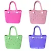 En stock Bolsa de Playa de Eva para Mujer Bolso Impermeable Bolso Cesta de Eva con Agujeros Bolsa de Gelatina de Eva Bolso de Hombro de Almacenamiento