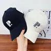 Gorra de Béisbol Bordada con Letra P Estilo Coreano para Mujer, Parte Superior Suave, Gorra Casual Versátil Lavada Que Hace que la Cara Parezca Más Pequeña, Gorra de Pico, Sombrero de Sol para Parejas