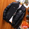 Amazon Otoño Uniforme de Béisbol para Hombre con Cuello Mao Juvenil Estilo Coreano Moderno Traje de Vuelo de la Fuerza Aérea Chaqueta para Hombre Chaqueta para Hombre