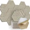 Paneles Acústicos Hexagonales de Fibra de Poliéster de 12 Piezas Transfronterizos para Guardería, Hogar, Estudio, Teatro Pegatinas Decorativas de Pared