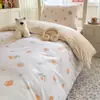 Conjunto de cama de três peças para dormitório de estudante universitário, lençóis e fronha de algodão puro, conjunto para cama de solteiro, adequado para todas as estações, novo modelo 2026