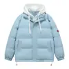 Chaqueta de Algodón de Invierno 2026 para Hombre Gruesa Falsa de Dos Piezas Ropa Exterior Estilo Pareja para Mujer Chaqueta Acolchada con Capucha 9 Colores No