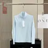 Camiseta de manga larga con media cremallera de forro polar, ajustada, elástica y versátil para otoño e invierno para mujer 13607