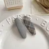 Estilo Coreano Ins Tecido Infantil Grampo de Cabelo Meninas Poá Xadrez Grampo Lateral Fofo Grampo para Fios Soltos Grampo para Franja de Bebê Acessórios de Cabelo