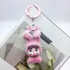 Boneca Coelho Sentado Chorando Aveludada Caixa Surpresa Figura Fofa Acessório DIY Chaveiro Ornamento de Mesa de Resina