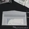 Bolsa de regalo translúcida de alto valor de color bolsa para empaquetar tarjetas pequeñas tarjeta postal sobre de papel sulfato estilo ins