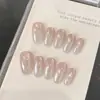 Ling Luo OriginalPura y deseable, suave, estilo francés, cuentas de cristal transparente burbujeante, ojo de gato, hecho a mano, para uñas, al por mayor