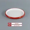 Vajilla de Melamina Plato de Dos Colores para Restaurantes de Hot Pot y Barbacoa, Plato Cuadrado de Barbacoa Comercial Imitación Porcelana