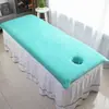 Toalha especial para suit de salão de beleza com buraco toalha de cama turbante para gerenciamento de pele toalha de banho macia absorvente sem fiapos