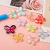 Accesorios de Mariposa Acrílicos Transparentes de Colores Pegamento en Crema Funda para Teléfono Pasador Pulsera Joyería Hecha a Mano DIY Materiales