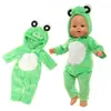 Roupas para Boneca American Girl de 18 polegadas 43cm Macacão de Animal de Desenho Animado Roupas de Boneca Brinquedo