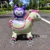 2025 Nuevo Animal con Ruedas para Caminar Globo Estéreo Globo de Cumpleaños para Niños Puesto del Mercado Nocturno Diseño Productos del Puesto