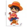 PVC Una Pieza Edición Q Rey Pirata Sonriente Lufei Solon Hecho a Mano Serie de Juguetes de Moda Decoración de Escritorio para Coche Péndulo