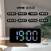 Despertador de espejo para estudiantes reloj electrónico inteligente reloj digital led luminoso silencioso multifuncional despertador simple