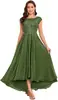 Amazon Vestido de Noche Comercio Exterior Europeo y Americano Nuevo Elegante Delgado Vestido Fiesta Fiesta Banquete Vestido Largo