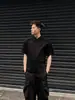Camiseta de Manga Corta con Solapa de Color Sólido de Gama Alta para Hombre Verano 2026 Holgada Nicho Ins Marca de Tendencia Top de Media Manga Americano