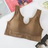 Sujetador Push-Up para Yoga con Almohadillas Integradas, Top Camisola para Mujer, Bralette de Cobertura Total