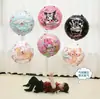 Balão de Filme de Alumínio de Animal de Desenho Animado, Frutas e Legumes para Rastreamento de Bebê de Mês de Idade, Calças de Bebê, Balão de Hélio Voador, Atacado