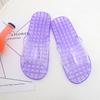 Zapatillas de baño para hombre y mujer, antideslizantes, huecas, con fugas, para masaje de puntos de acupuntura, suaves, de cristal, venta al por mayor