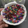 Venta al por mayor de fábrica cuentas con letras lentejuelas plástico color mixto color mixto pieza PET pieza de PVC transparente pieza decorativa de relleno