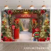 Tela de Fondo Nueva Transfronteriza Tela Impresa Navideña Fiesta de Fotografía de Fiesta Tela Decorativa Personalizada para Sala de Estar de Amazon de Gama Alta