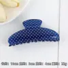 Presilha de Cabelo de Acetato com Bolinhas Estilo Coreano, Presilha Jacaré Semi-Circular em Arco Estilo Francês, Grampo Versátil para a Parte de Trás da Cabeça, Acessório de Cabelo de Alta Qualidade