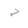 Conjunto de Piercing de Nariz de Aço Inoxidável com 12 Peças, Best-Seller Transfronteiriço, Argola Básica de Nariz com Zircônia em Formato de Coração, Joia para Piercing
