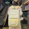 Nuevo Estilo Coreano Simple Estudiante de Secundaria de Primer Año Mochila Escolar para Estudiantes Nuevos Estilo Campus Americano Mochila de Gran Capacidad Reductora de Carga
