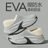 Pantuflas de algodón impermeables y completamente cerradas para hombres y mujeres, adecuadas para usar en interiores y exteriores en otoño e invierno, con suelas antideslizantes, forro cálido y suelas gruesas.; también disponible como calzado de trabajo para venta al por mayor