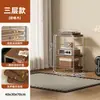Mesa de centro, mesa auxiliar de sofá, mesa auxiliar de sala de estar, mesa de rincón retro, estante de almacenamiento de pie para balcón, estantería de almacenamiento de múltiples capas