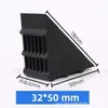 Venda Direta de Fábrica Dongguan Protetor de Canto de Vidro PP Preto Moldura de Quadro Moldura de Foto Embalagem de Vidro Protetor de Canto de Plástico Ângulo Reto Anti-Colisão
