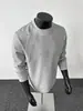 Camiseta de Manga Larga Desestructurada Peso Pesado Americana Cleanfit Marca de Moda para Hombre Sudadera Cuadrada Hombro Derecho Camisa Holgada para Capas
