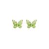 Pendientes de mariposa de cristal degradado de primavera y verano, nuevos pendientes de diseño de nicho para mujer, pendientes de alta calidad, pendientes frescos y verdes que combinan con todo.