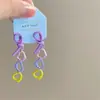 Aretes de Mariposa Gota de Aceite Estilo Nuevo 2025 Estilo Popular Pequeños y Exquisitos Pendientes Dulces de Gama Alta Pendientes para Mujer de Instagram
