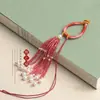 Pingente de Bolsa Chaveiro Borla DIY Destacável Estilo Antigo Multicolor Translúcido Brocado Song Contas Pulseira de Borla