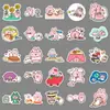 52 Adesivos Kana Hera Animal de Desenho Coelho Rosa Fofo Impermeável Decorativo Capa de Celular Adesivos para Copo d'Água