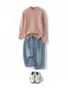 100 lã pura menina ponto fio meia gola alta engrossado casaco infantil suéter infantil baoyang lã base camisa