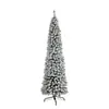 Pinheiro de Natal artificial de PVC para uso doméstico, decoração de cena de neve, enfeite de shopping para feriados Árvore de Natal Flocada 1,8m