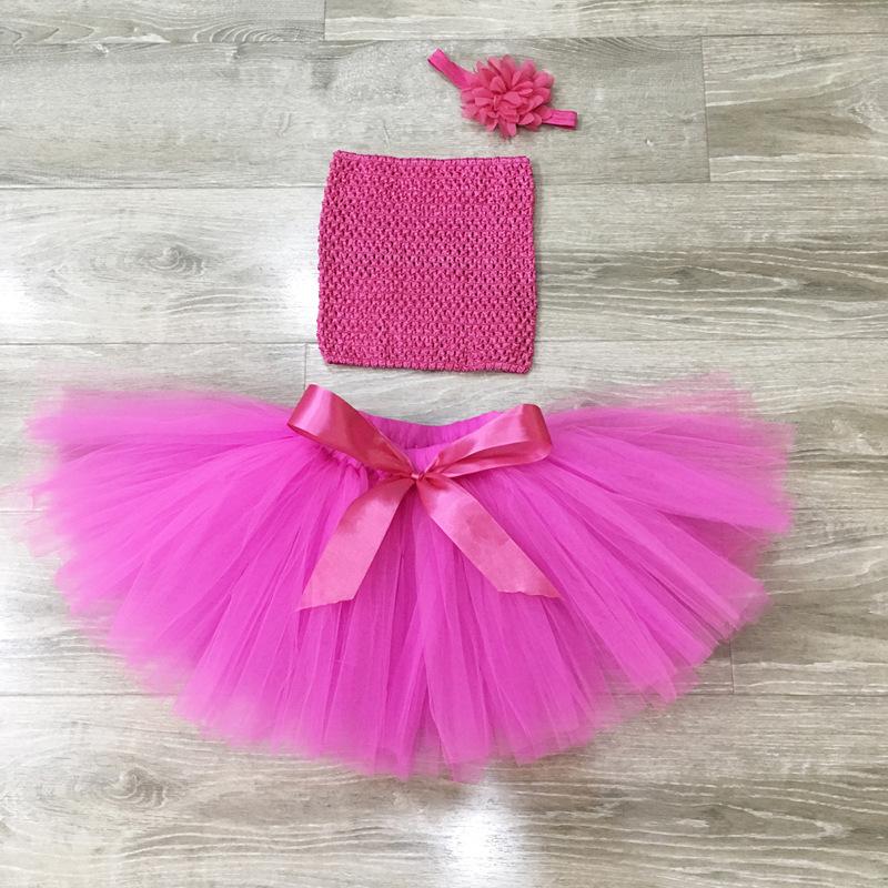Rose pink Tutu Top Skirt Dress